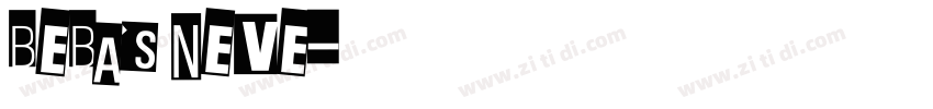 BEBAS NEVE字体转换